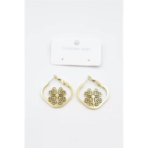 Çiçek Küpe - Altın