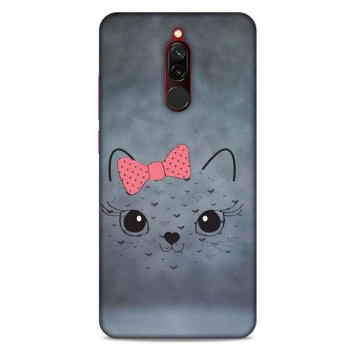 Lopard Xiaomi Redmi 8 Uyumlu Kılıf Kediler (13) Silikon Kap Papyonlu