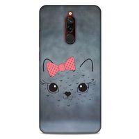 Lopard Xiaomi Redmi 8 Uyumlu Kılıf Kediler (13) Silikon Kap Papyonlu