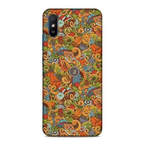 Xiaomi Redmi 9a Kılıf Doodle Piknik Seti Arka Kapak Silikon Koruma Full Koruyucu