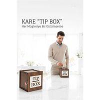 Lazer Kesim Ahşap Tip Box – Bahşiş Kutusu | 13x13x12 cm Dekoratif Kutu