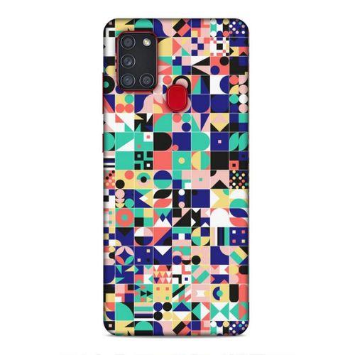 Samsung Galaxy A21s Uyumlu Kılıf Insomnia (40) Fit Silikon Kılıf Minik Kareler