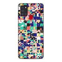 Samsung Galaxy A21s Uyumlu Kılıf Insomnia (40) Fit Silikon Kılıf Minik Kareler