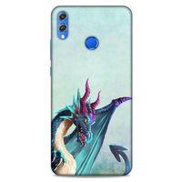 Huawei Honor 8x Kılıf Dragons (19) Kılıfları Mavi Ejderha