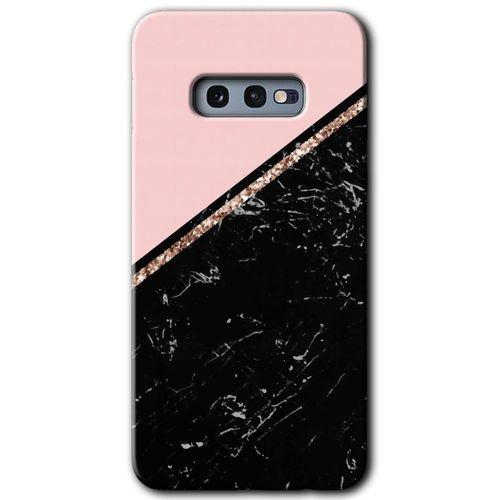 Samsung Galaxy S10e HD Baskılı Kılıf + 9D Tam Ekran Koruyucu - Yarım Mermer
