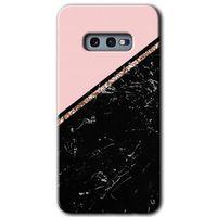 Samsung Galaxy S10e HD Baskılı Kılıf + 9D Tam Ekran Koruyucu - Yarım Mermer