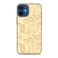 Mermer Desenli (49) Tema Ultra Silikon Kılıf Gold Apple iPhone 12 Mini Kılıf