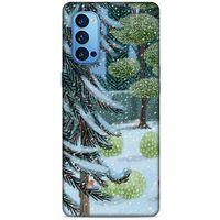 Oppo Reno 4 Pro Kılıf Snowix (43) Thin Fit Kılıf Beyaz Yeşil