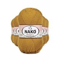 5 Adet Pırlanta Amigurumi El Örgü İpi Yünü Altın 6706