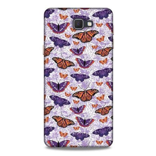 Samsung Galaxy J7 Prime Kılıf Kelebek Etkisi (45) Liquid Air Kılıf Mavi Toz Pembe