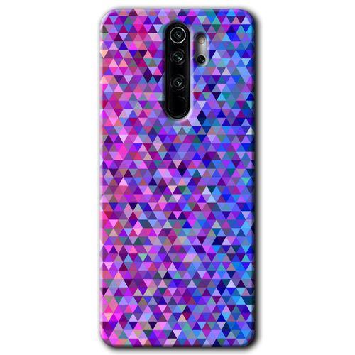 Xiaomi Redmi Note 8 Pro Kılıf Baskılı Kapak - Pixel Mozaik + 5D Tam Kaplayan Cam