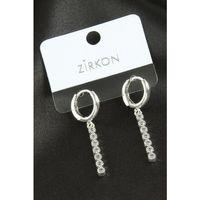 Çubuk Zirkon Taşlı Küpe