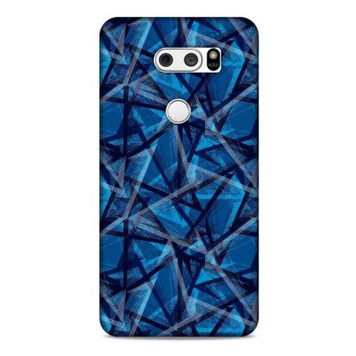 LG K50S Uyumlu Kılıf Mavi Delisi (46) Core Armor Kılıf Geometrik