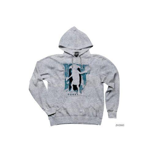 Harry Potter Dobby 2 Gri Kapşonlu Sweatshirt Hoodie