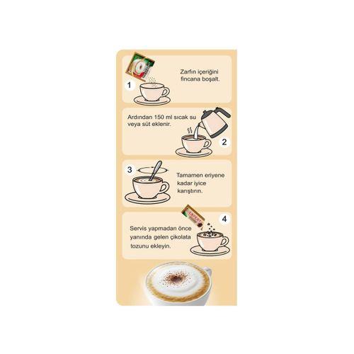 Cappuccino Çikolata Tozlu 20 x 25 g Hazır Cappuccino Kahve
