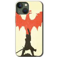 MRCİLETİSİM iPhone 13 Kılıf HD Desen Baskılı Arka Kapak + Temperli Cam - Dragon Hunter 1