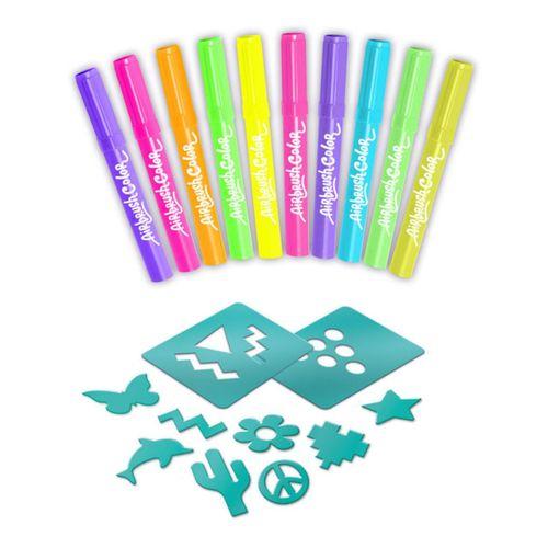 Airbrush 10 lu Yedek Kalem ve Şablon Seti