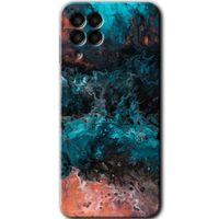 Potkal Hediye Fabrikası Samsung Galaxy M33 Kılıf HD Desen Baskılı Arka Kapak - Liquid Colorfull