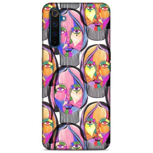 Lopard Oppo Realme 6 Pro Uyumlu Kılıf Sürreal Yüzler ♀ (1) Kılıfı Baskılı