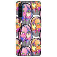 Lopard Oppo Realme 6 Pro Uyumlu Kılıf Sürreal Yüzler ♀ (1) Kılıfı Baskılı