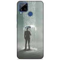 Oppo Realme C15 Kılıf Depresyon (49) Ultra Silikon Kılıf Sarı Yeşil