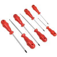 Mıknatıslı Düz Ve Yıldız Tornavida Seti 7 Adet