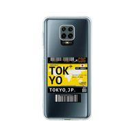 Redmi Note 9 Pro Tokyo Bilet Tasarımlı Premium Şeffaf Silikon Kılıf