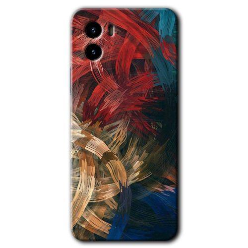 Potkal Hediye Fabrikası Vivo Y15s Kılıf HD Desen Baskılı Arka Kapak - Karma Boyalar