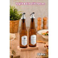 2 Adet Standlı Yağlık Yağdanlık Takımı Royaleks-YST354