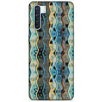 Oppo A91 Kılıf Baskılı Özel Seri Taşlı (30) Silicone Case