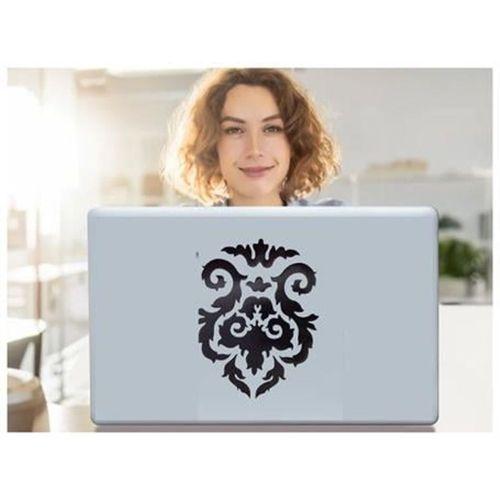 Defter Sticker,Laptop Sticker  Siyah Çiçekli Pvc 48X33X0,5Cm