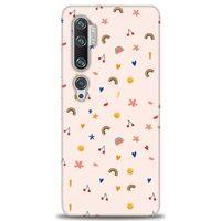 Xiaomi Mi Note 10 Pro Kılıf HD Baskılı Kılıf - Kiraz ve Gökkuşağı + Tam Ekran Koruyucu