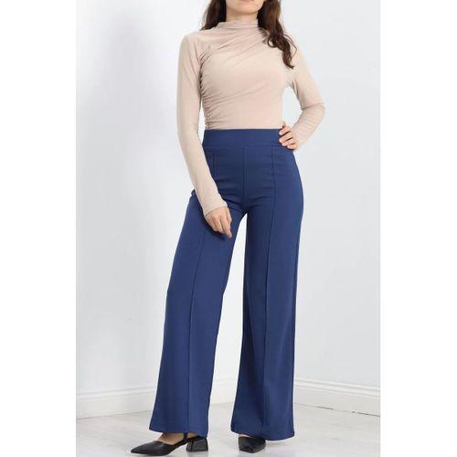 pilelistore Çımalı Krep Pantolon İndigo