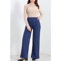 pilelistore Çımalı Krep Pantolon İndigo