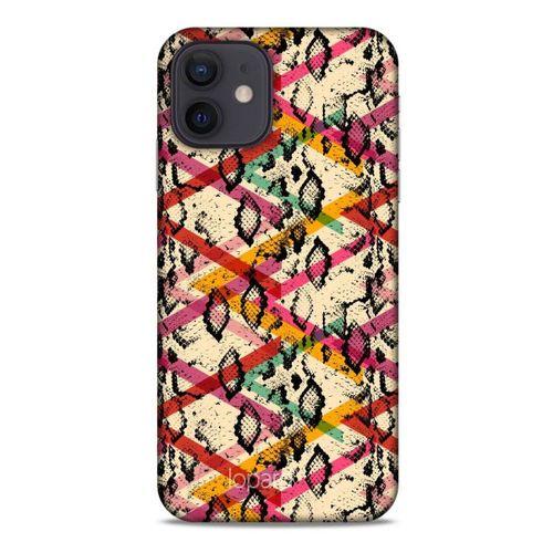 Apple iPhone 12 Kılıf Pastel Renkler (14) Lansman Kılıf Kırmızı Krem
