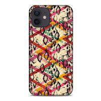 Apple iPhone 12 Kılıf Pastel Renkler (14) Lansman Kılıf Kırmızı Krem