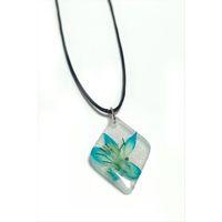 Tesbih Çiçeği Baklava Dilimli Epoksi Kolye