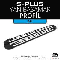 S-Plus Gri Yan Basamak Profil 183 Cm
