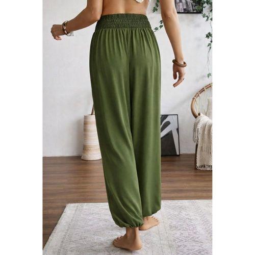 Kadın Yüksel Bel Yoğun Büzgü Detaylı Aerobin Pantolon