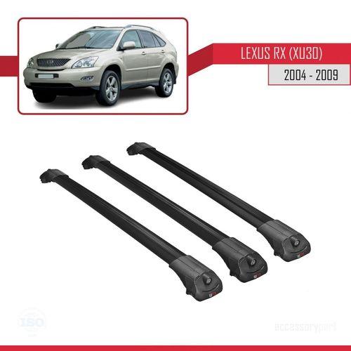 Lexus RX (XU30) 2004-2009 Arası ile uyumlu ACE-1 Ara Atkı Tavan Barı SİYAH 3 ADET BAR