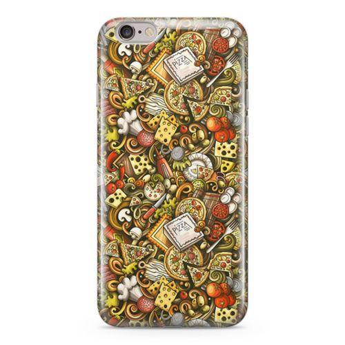 Apple iPhone 6 Plus - 6S Plus Kılıf Doodle Restaurant Arka Kapak Koruma Desenli Full Koruyucu