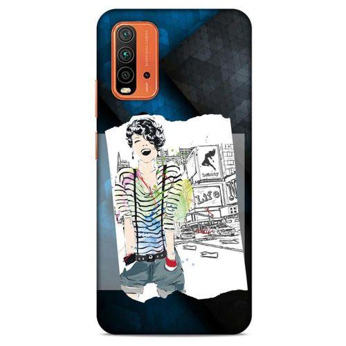 Lopard Xiaomi Redmi Note 9 4g Uyumlu Kılıf Sokak Modası (75) Antişok Kapak