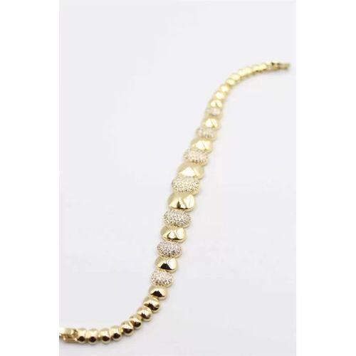 Taşlı Xuping Bileklik - Altın