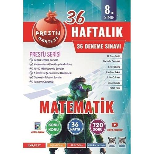8. Sınıf Haftalık Matematik Denemeleri Omega Nartest Yayınları