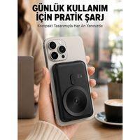 Magsafe Uyumlu Kablosuz Powerbank Taşınabilir Hızlı Şarj Yeni Nesil