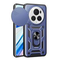 Honor Magic 6 Pro Kılıf Magnetik Standlı Kamera Korumalı Zore Sürgülü Vega Kapak