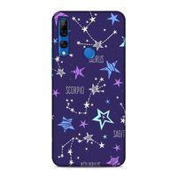 Huawei Y9 Prime 2019 Kılıf Horoskop Haritasi Arka Kapak Silikon Koruma Full Koruyucu