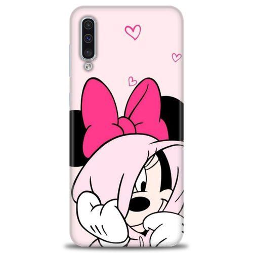 Samsung Galaxy A50 Kılıf HD Baskılı Kılıf - Pink + Tam Ekran Koruyucu