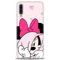 Samsung Galaxy A50 Kılıf HD Baskılı Kılıf - Pink + Tam Ekran Koruyucu