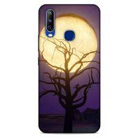 General Mobile GM 10 Uyumlu Kılıf Mor Delisi (7) Telefon Kılıfı Ay Ağaç